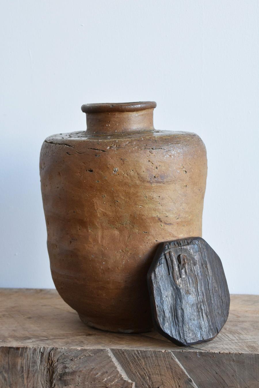 Japanese Shigaraki Ware Antique Jar/Early Edo Period/1600s/ Pottery Vase 4