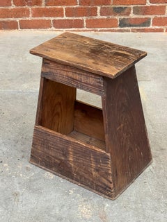 Japanese Shop Keepers Stool Late 19th Century Wabi - Sabi