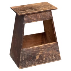 Japanese Shop Keepers Stool Late 19th Century Wabi - Sabi
