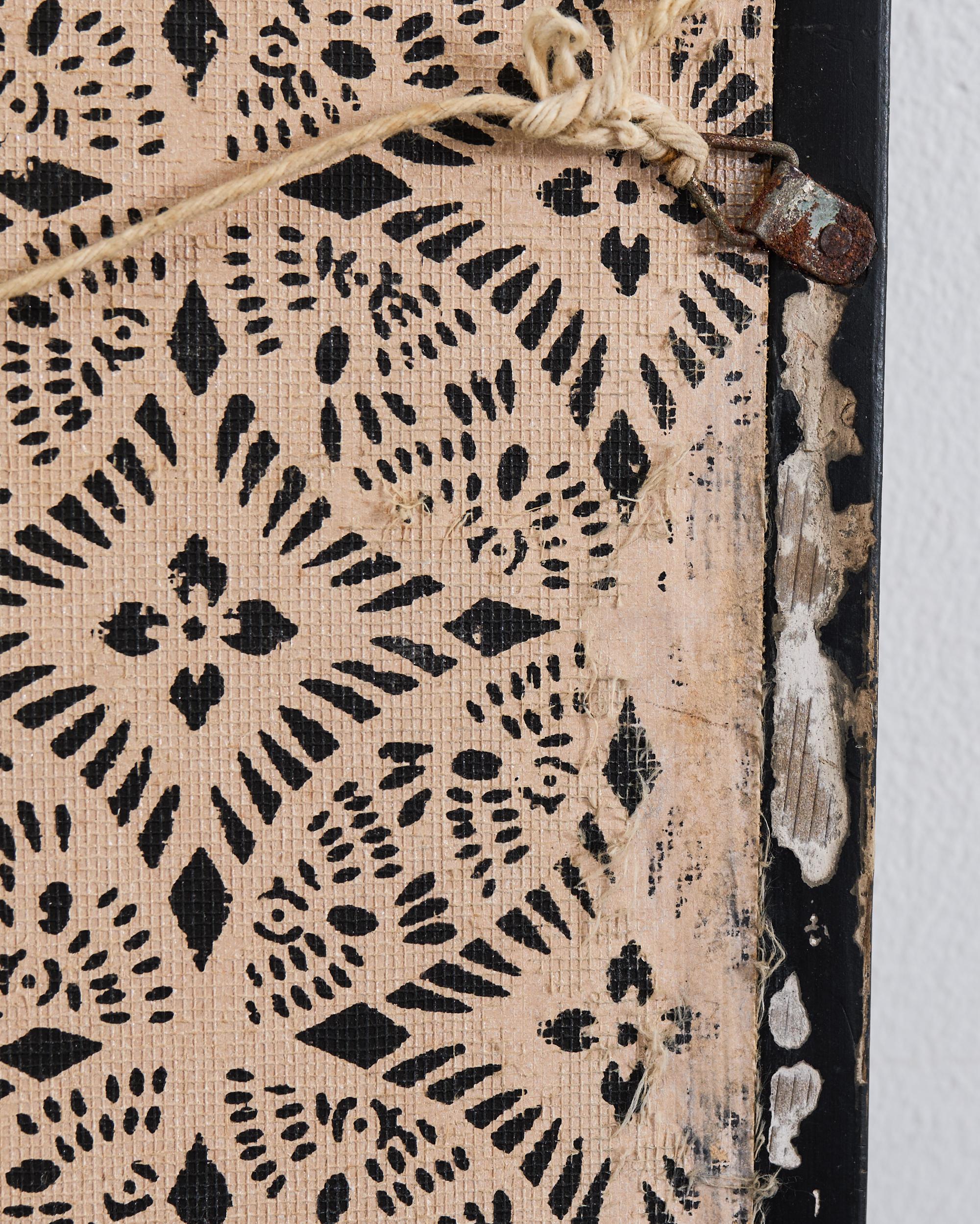 Panneau peint japonais Showa Screen Persimmon Branch en vente 10