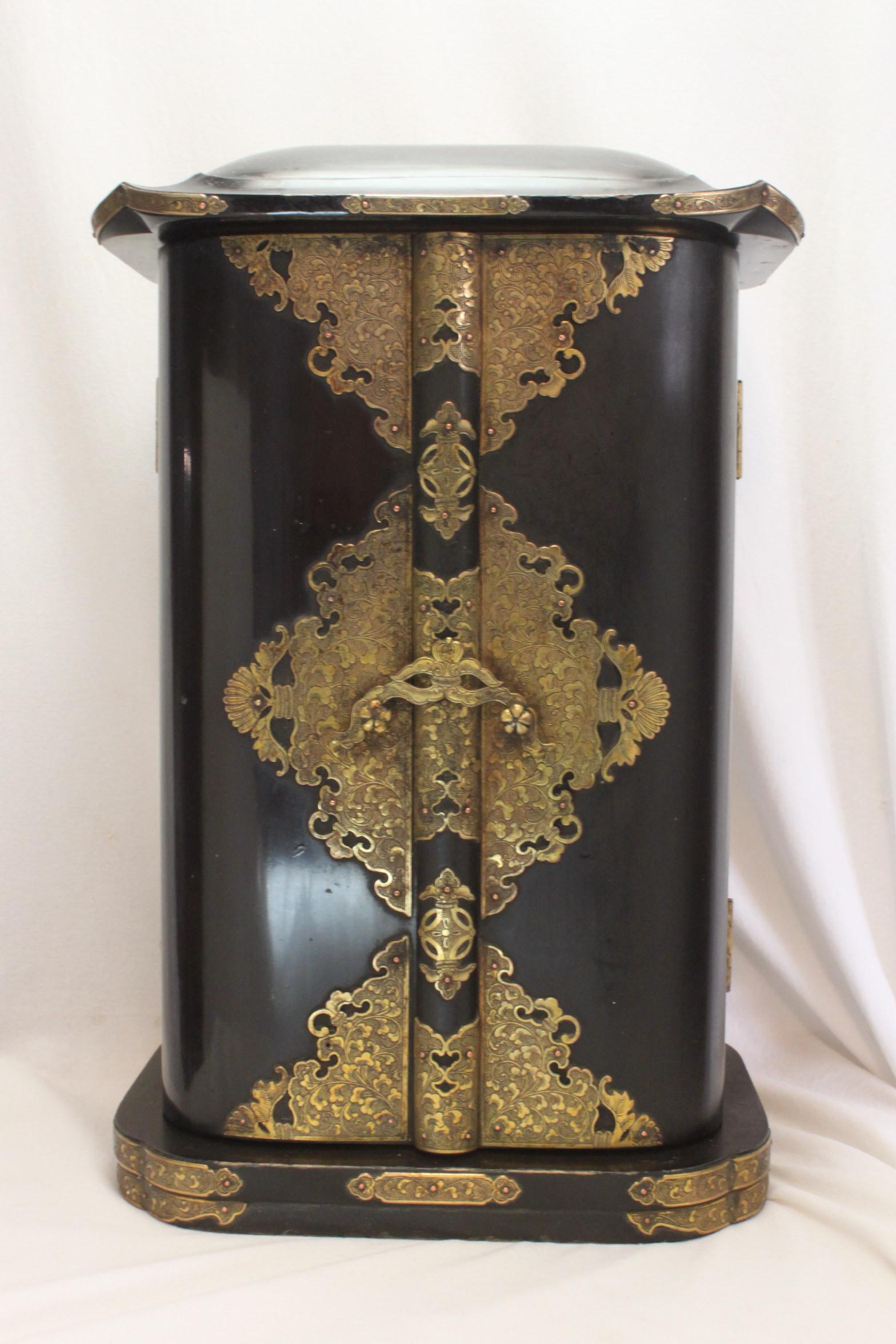 Lacquer Japanese Shrine or Zushi