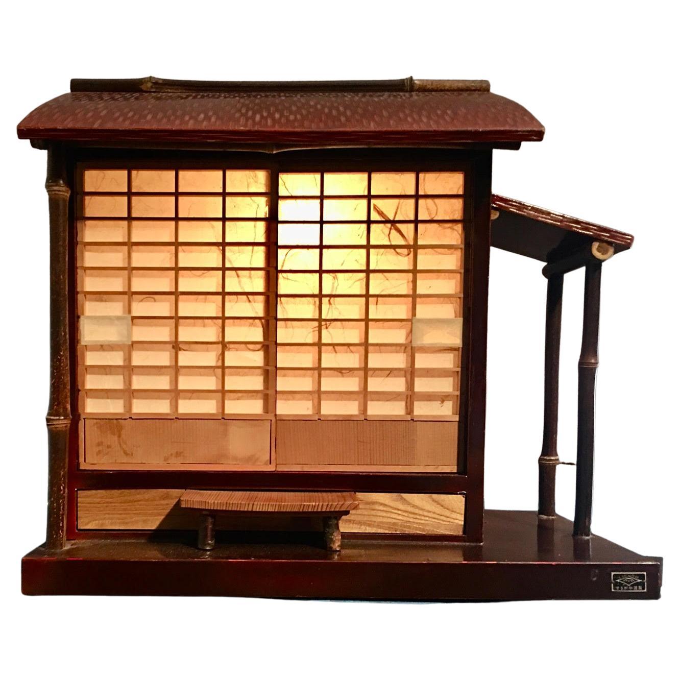 Japanisches japanisches Shunga Teehaus Diorama 