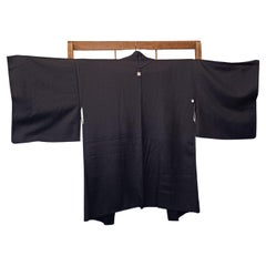 Japanese silk jacket HAORI black