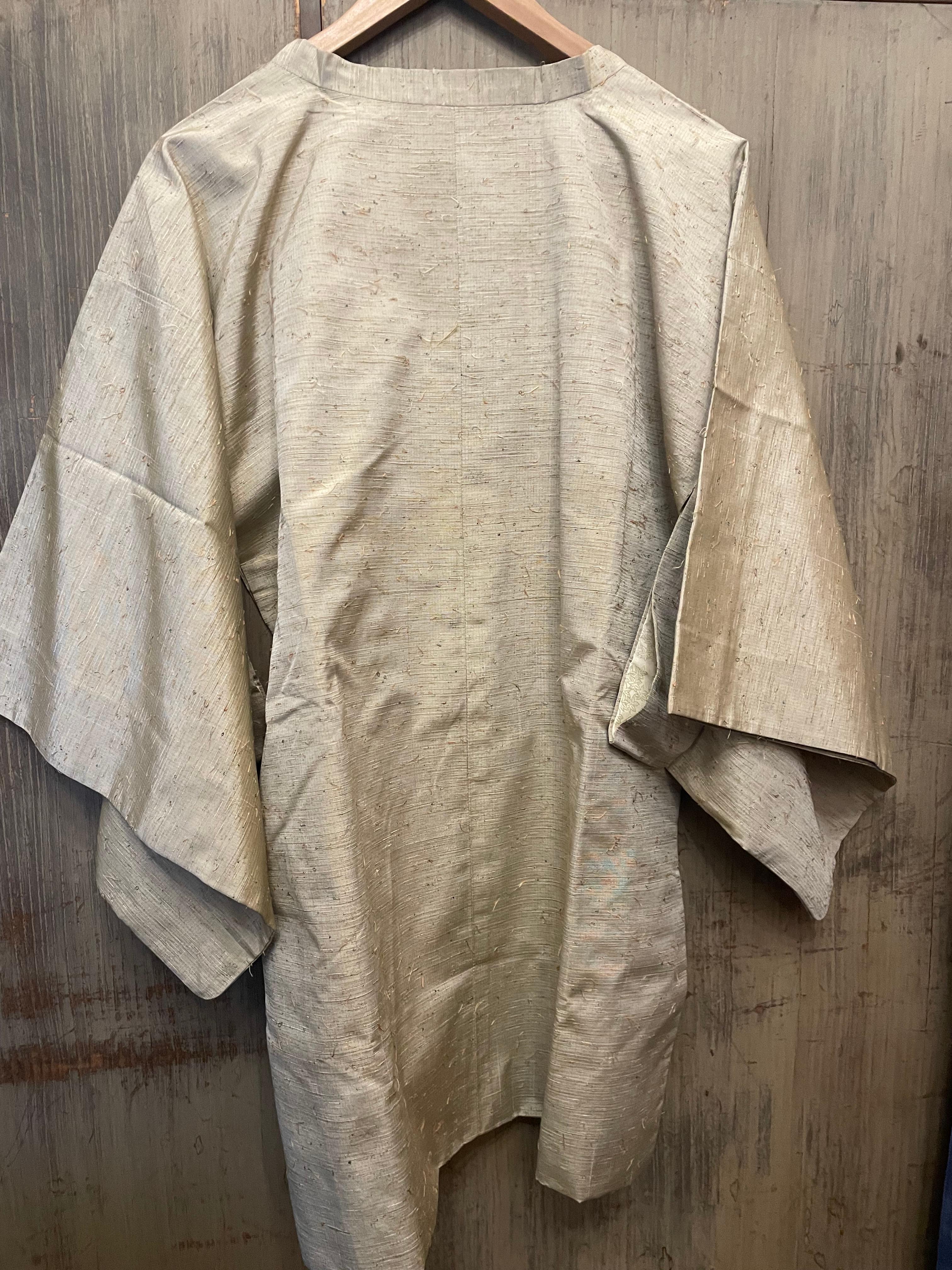 Japanese Silk Jacket Michiyuki 1970s  In Good Condition For Sale In Paris, FR