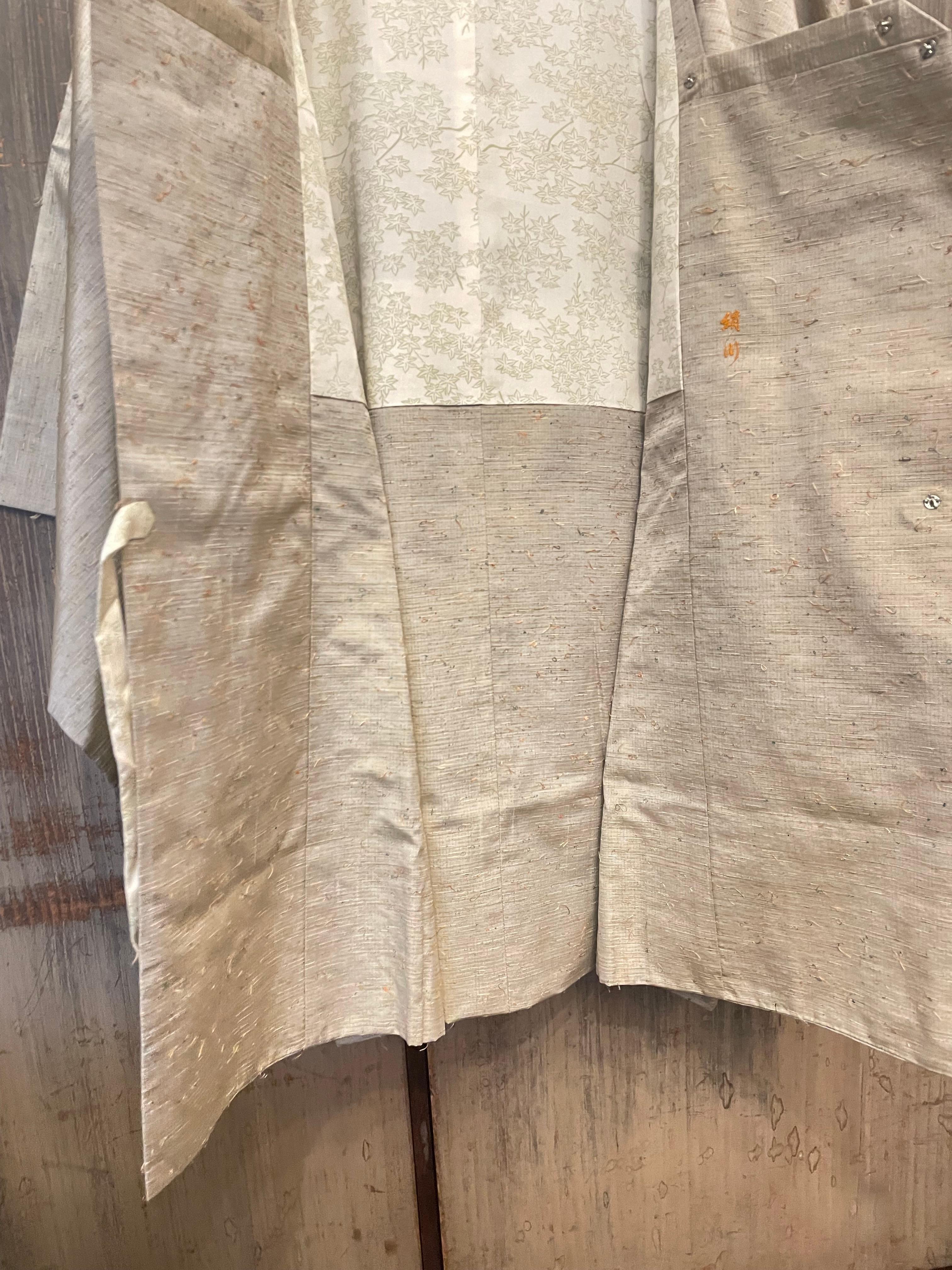 Japanese Silk Jacket Michiyuki 1970s  For Sale 2