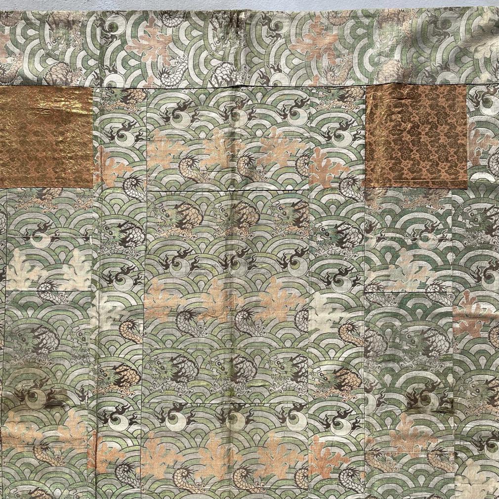 Edo Veste buddista giapponese in seta Kesa, XIX secolo
