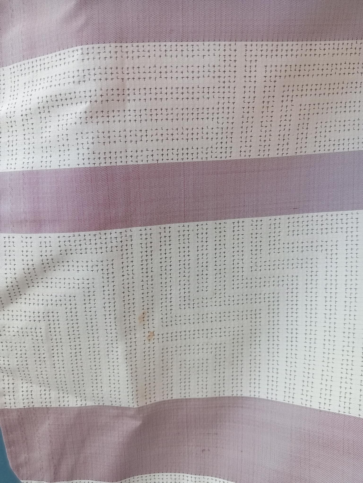 Japanische Seide Kimono beige mit rosa lila mit Mustern 1970er im Angebot 8