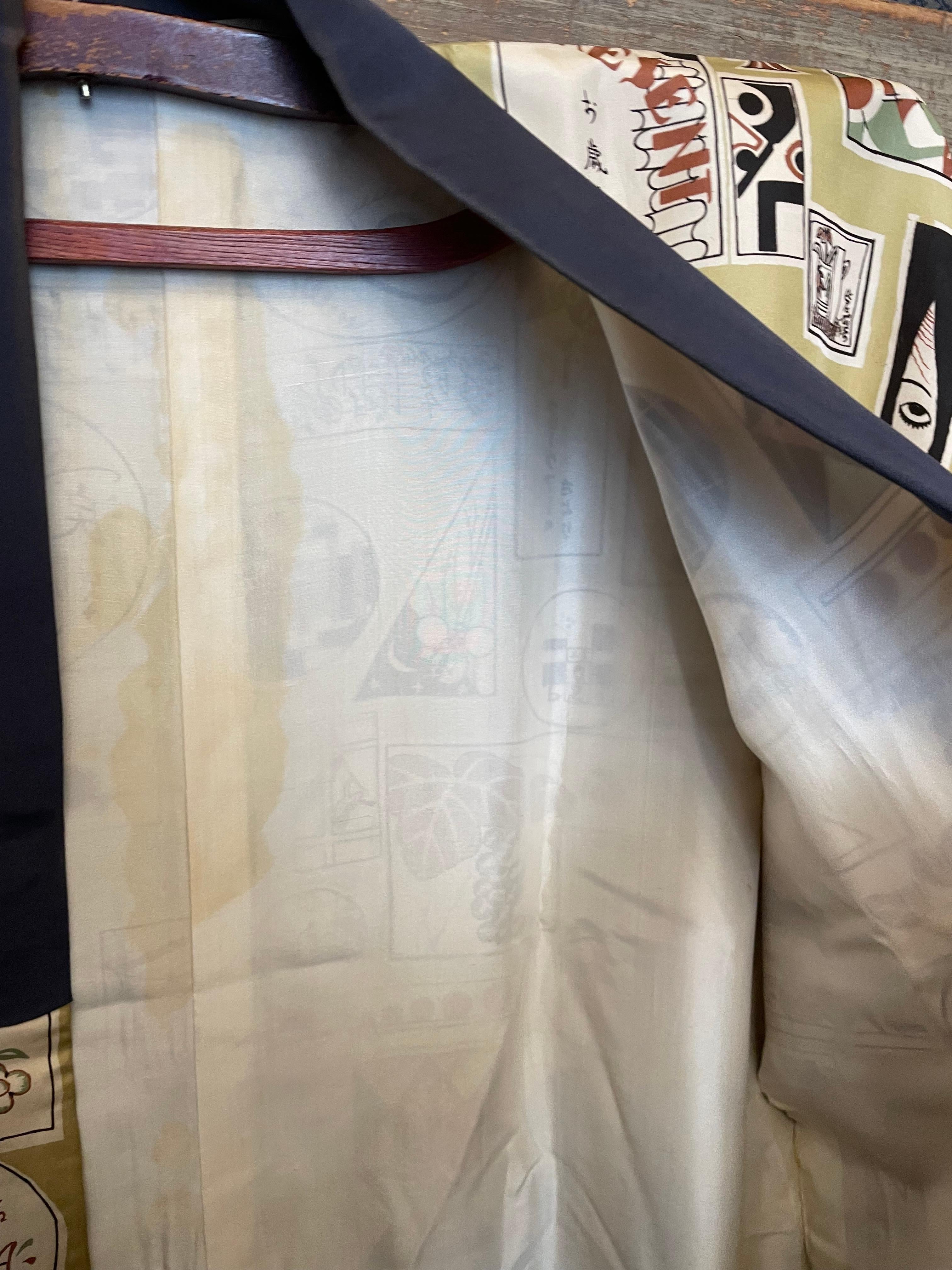 Kimono japonais Showa Retro pour hommes des années 1990 en vente 7