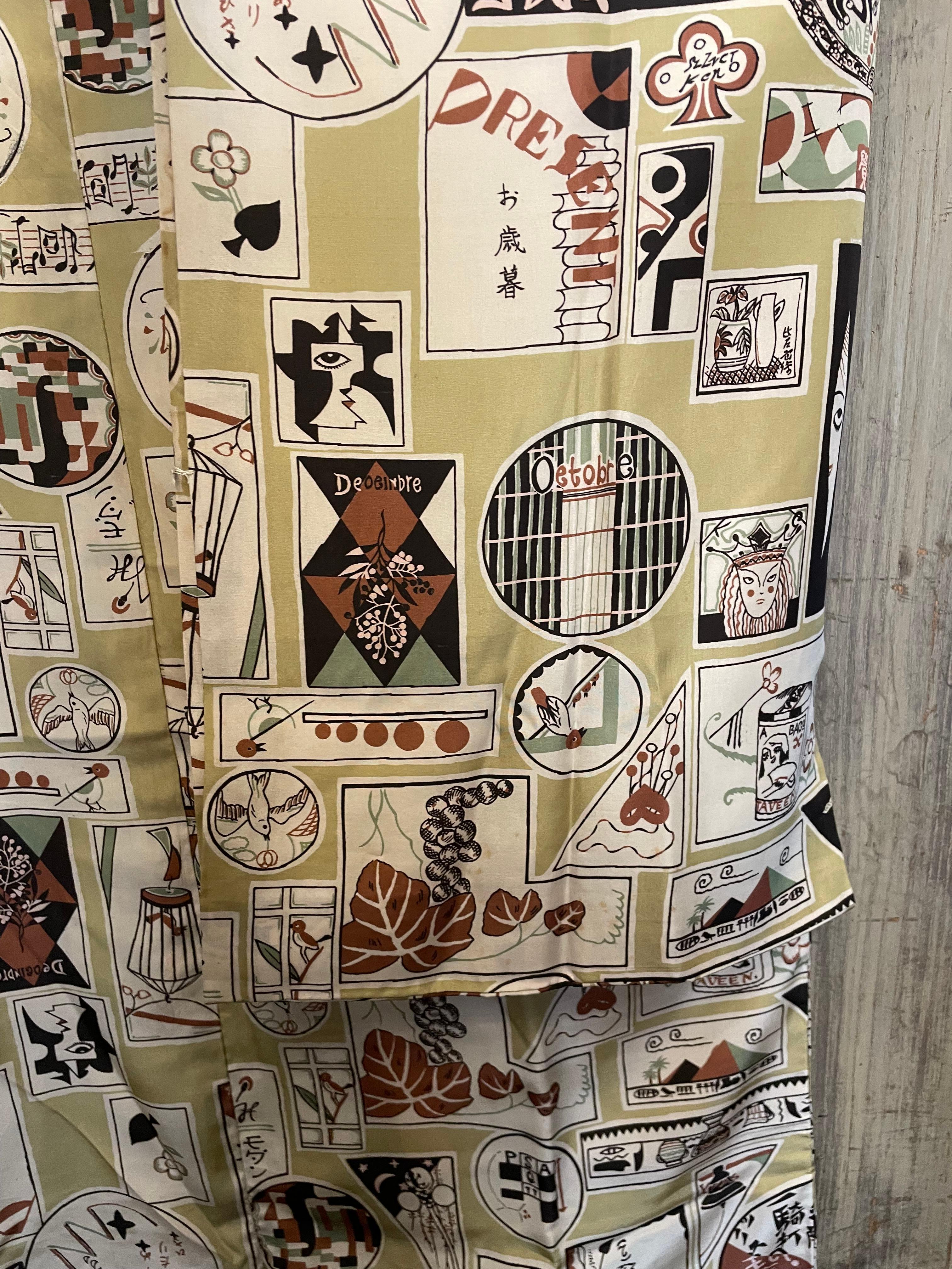 Kimono japonais Showa Retro pour hommes des années 1990 État moyen - En vente à Paris, FR