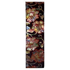 Obi di seta giapponese / runner da tavolo / decorazione da parete con motivo di peonie
