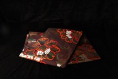 Japanese Silk Obi/Table Runner/Wall decoration with Peony Motif
