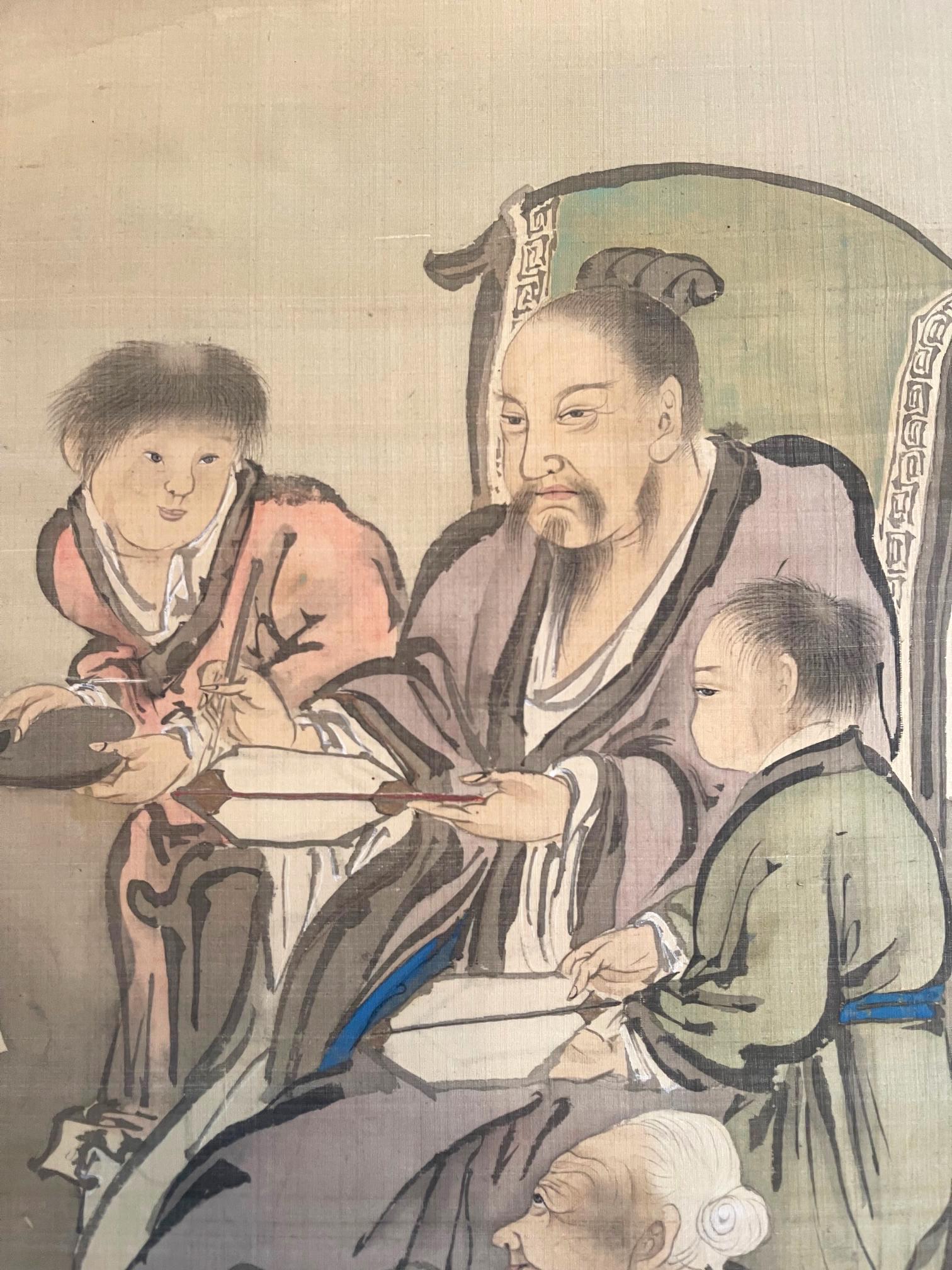 Japonais Scrolls japonais de Haruki Nanmei Période Edo en vente