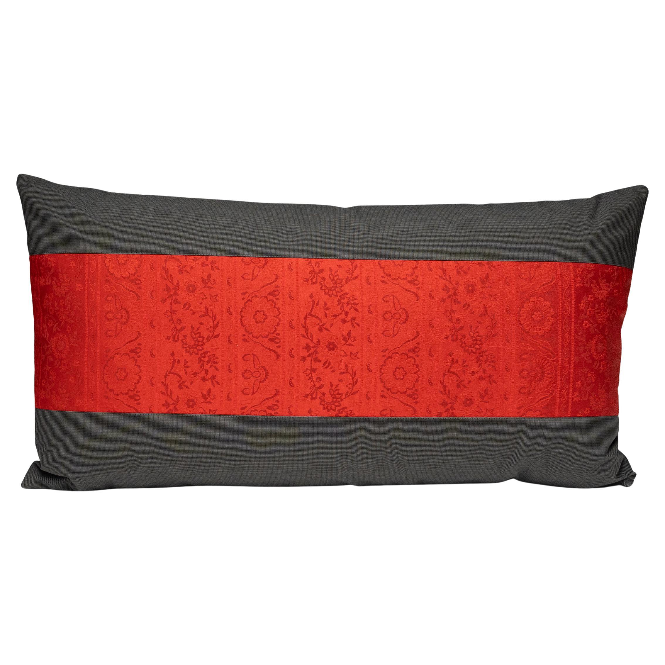 Japanese Silk Stripe Throw Pillow