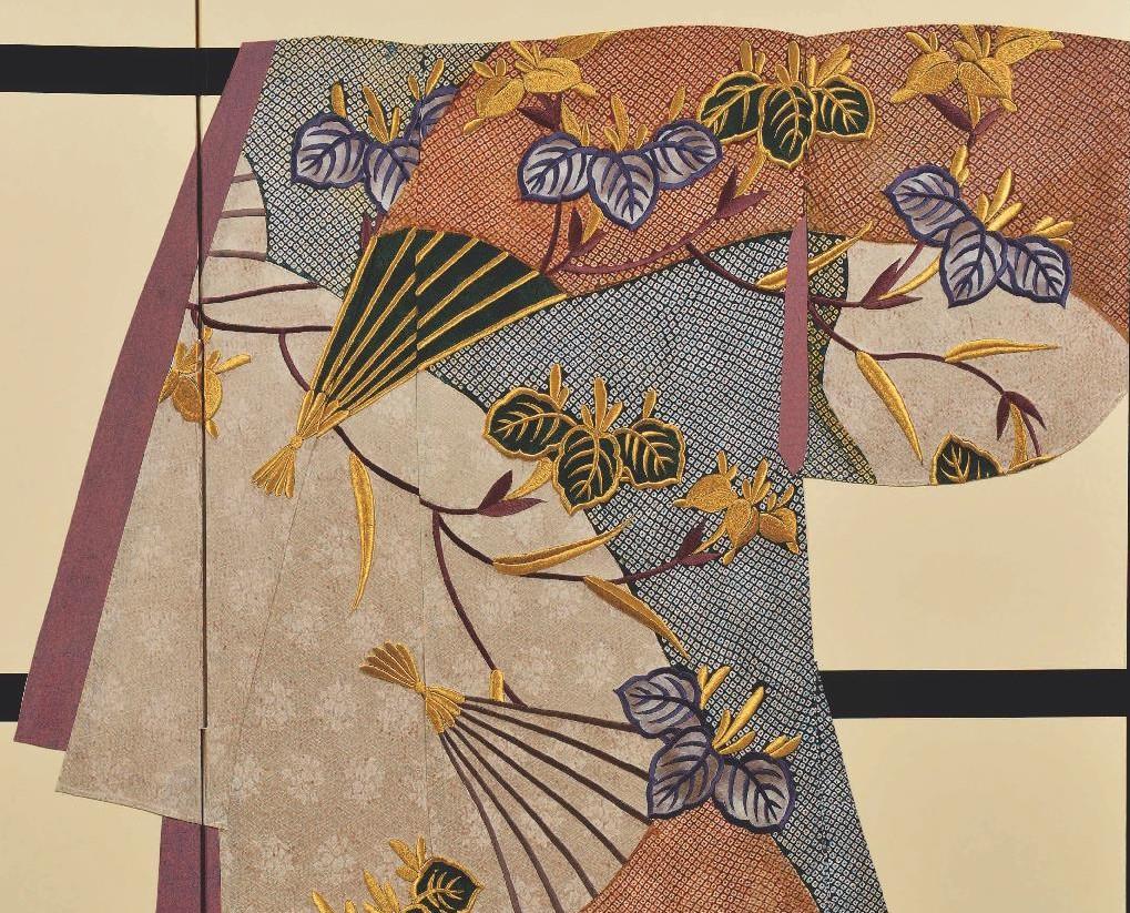 Japanese contemporary two panel 