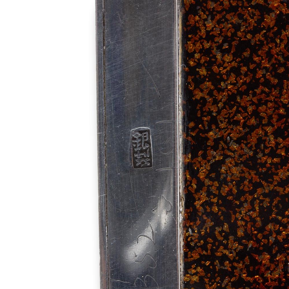 Scatola giapponese in argento e shibuichi di Hiroteru del periodo Meiji in vendita 10