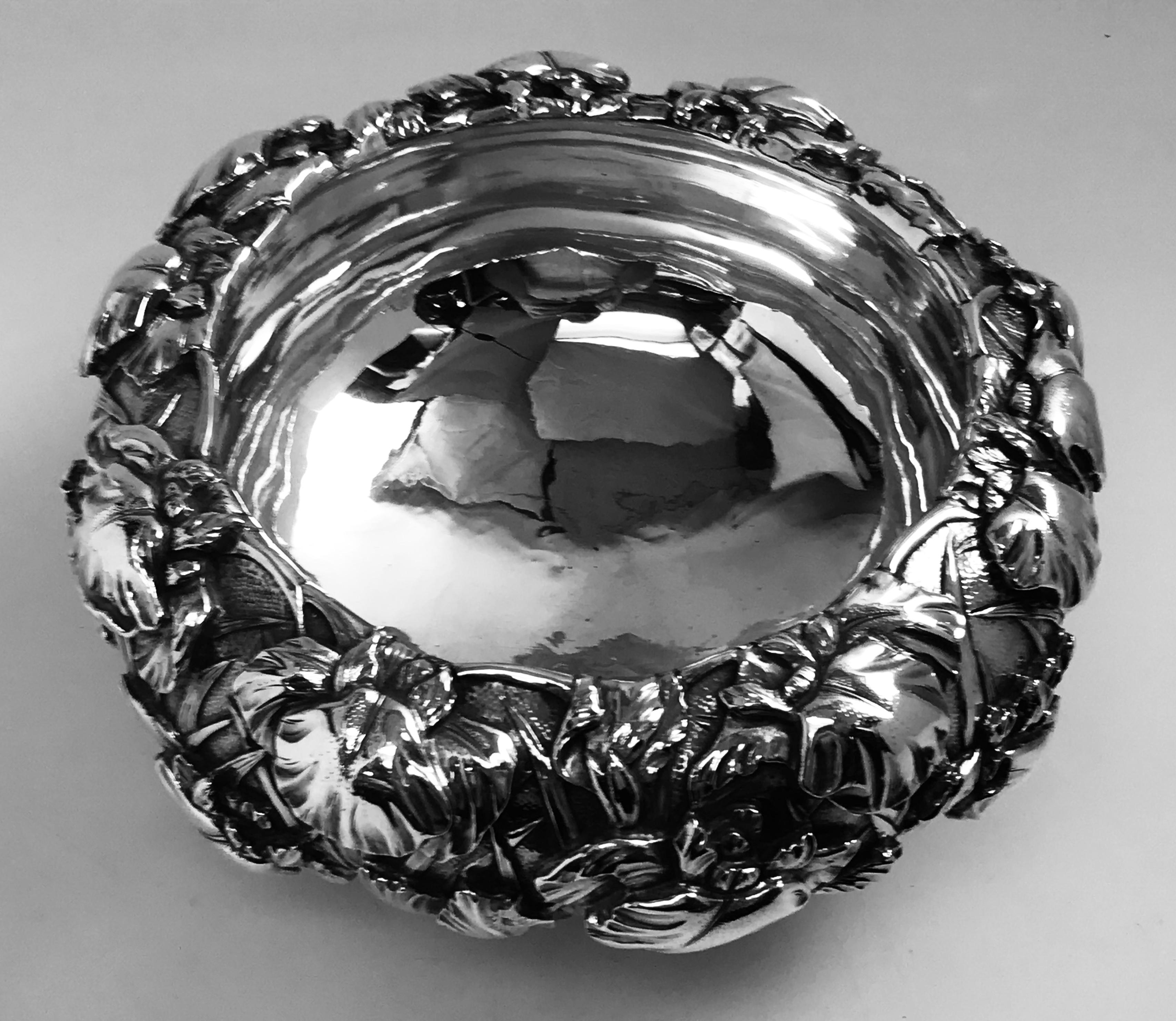 Japanese Silver Bowl For Sale 7