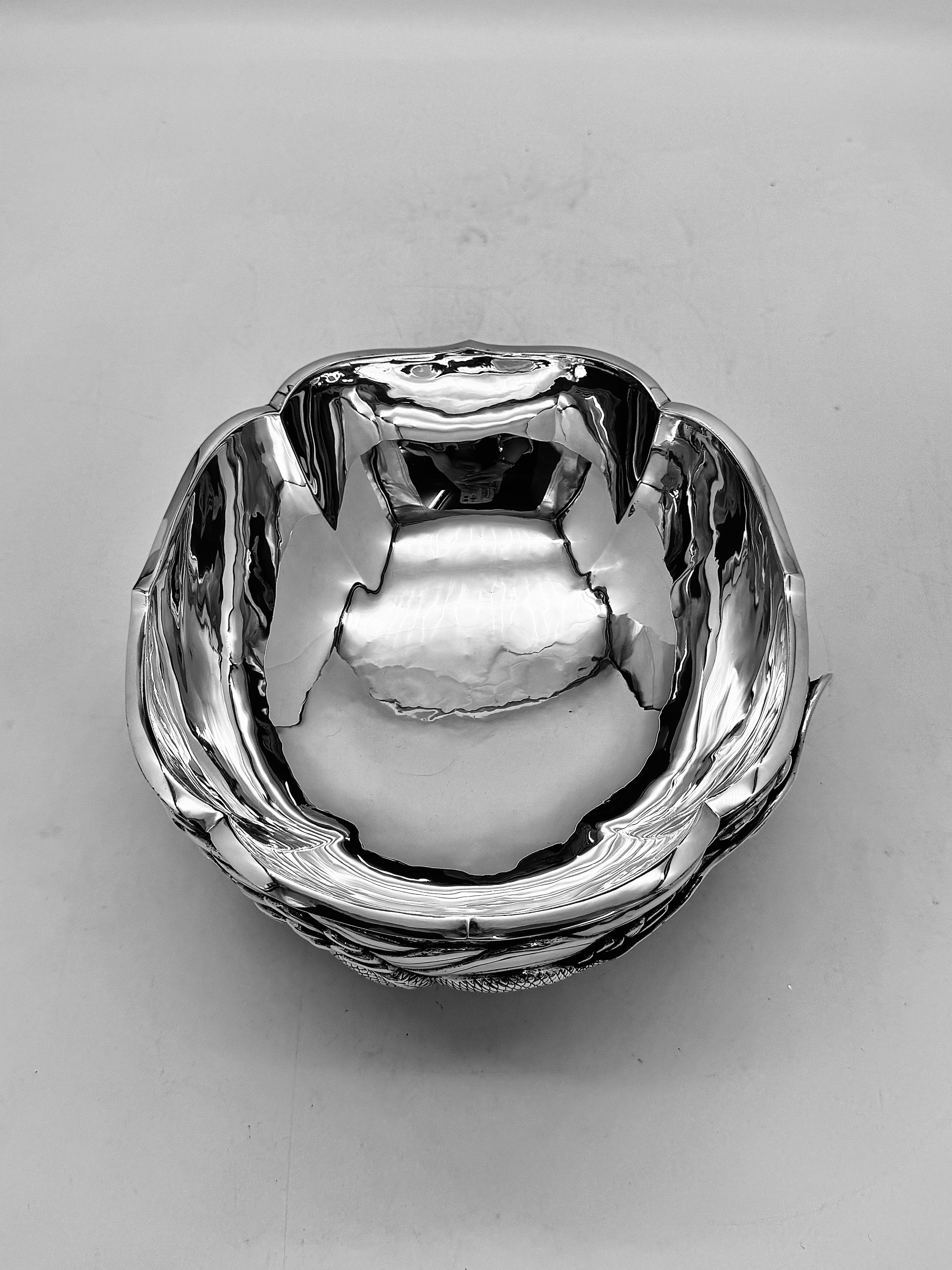 Japanese Silver Bowl For Sale 7
