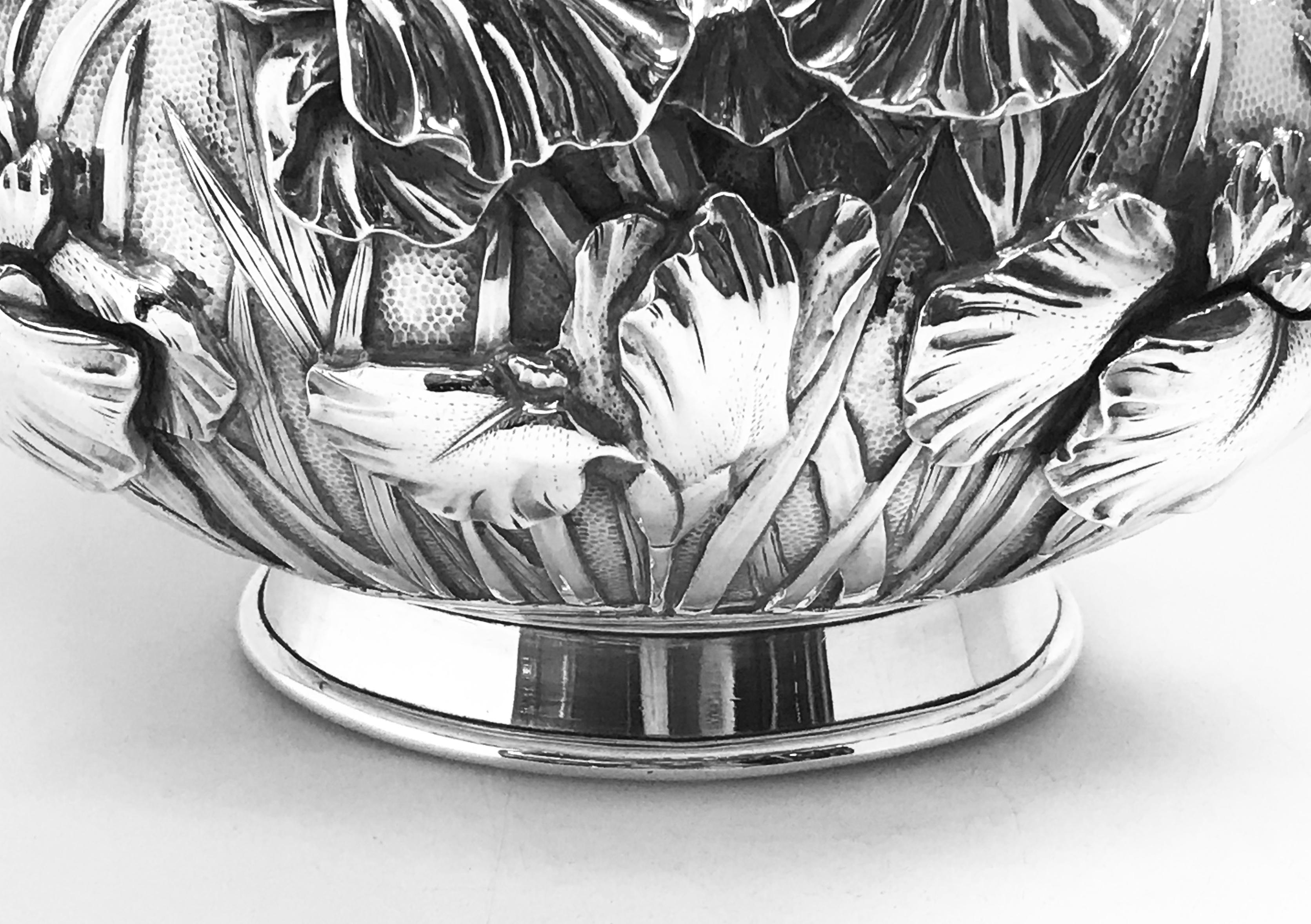 Japanese Silver Bowl For Sale 9