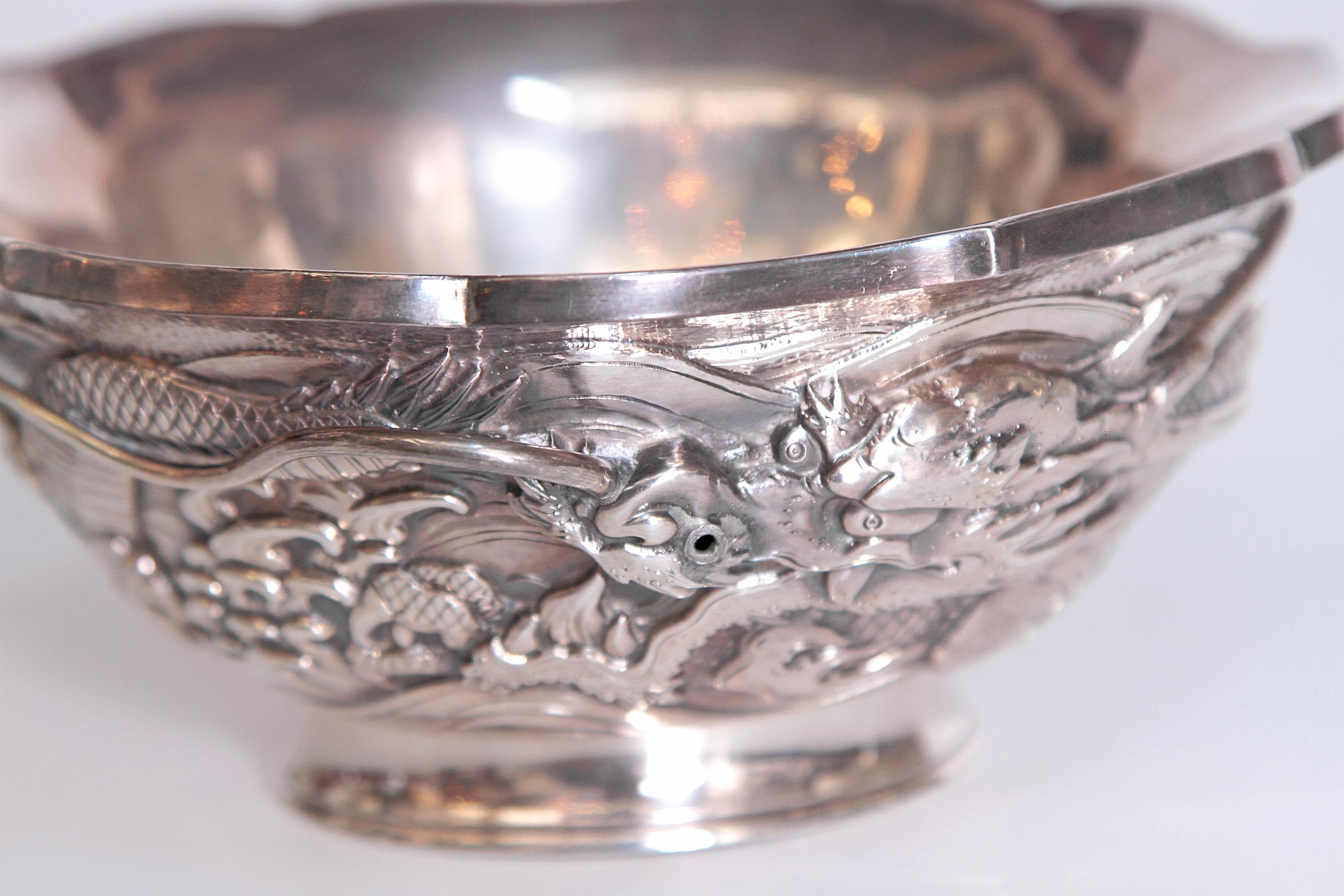 Japanese Silver Bowl 7