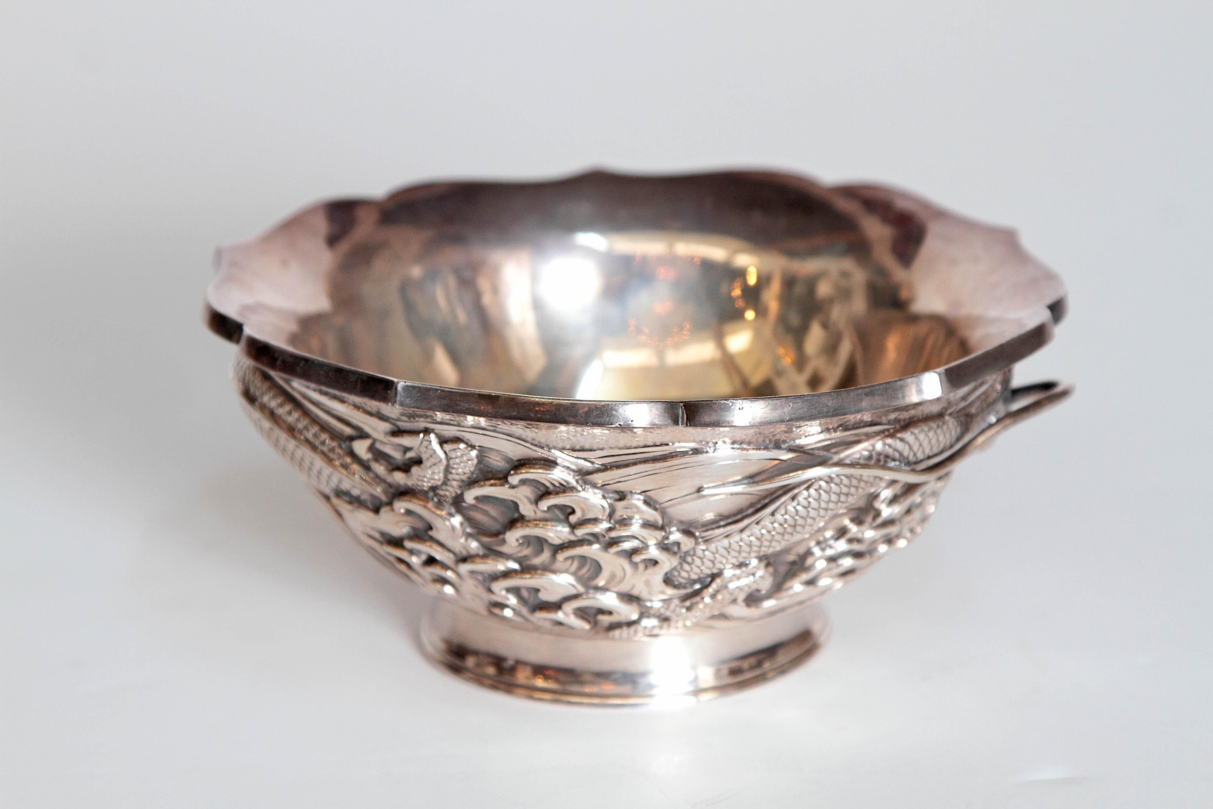 20th Century Japanese Silver Bowl