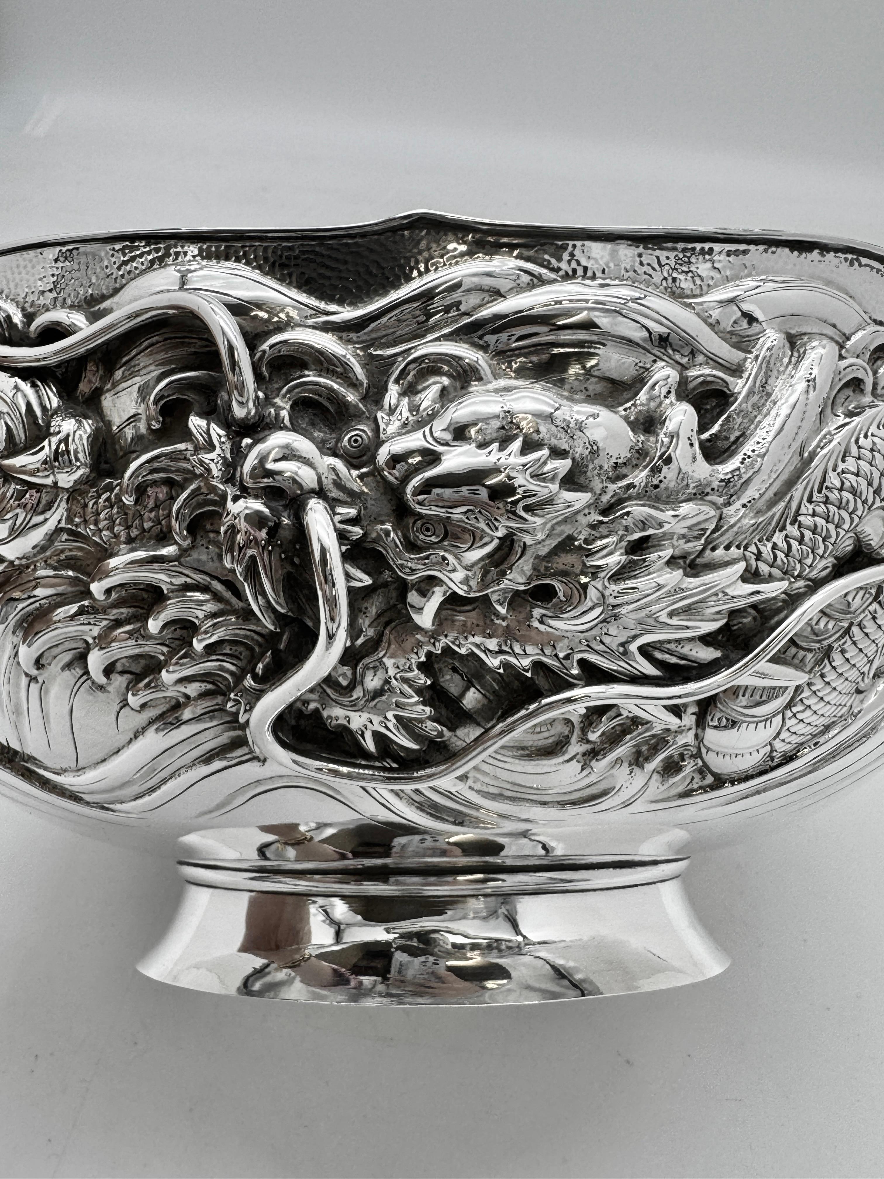 Japanese Silver Bowl For Sale 2