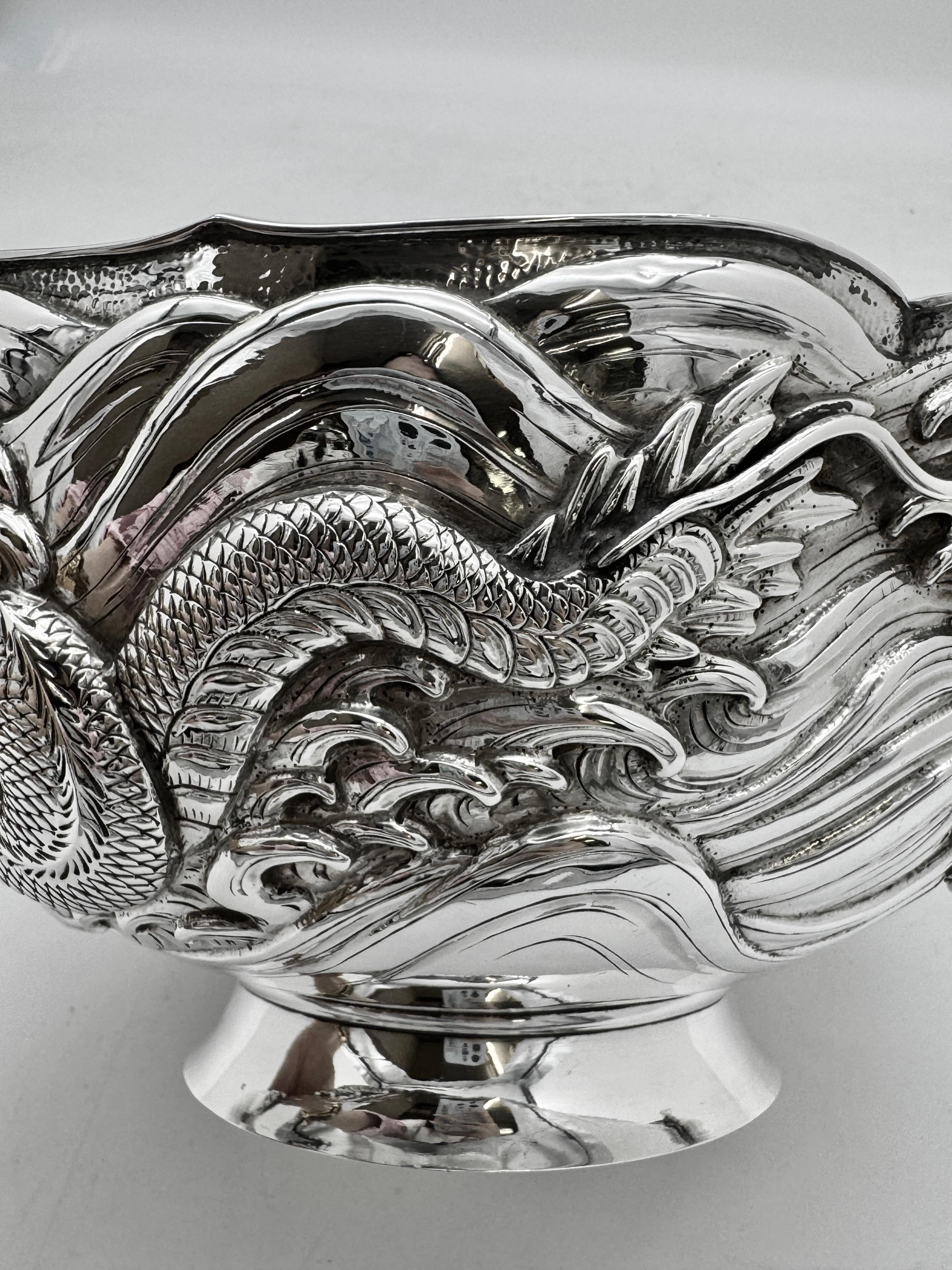 Japanese Silver Bowl For Sale 4
