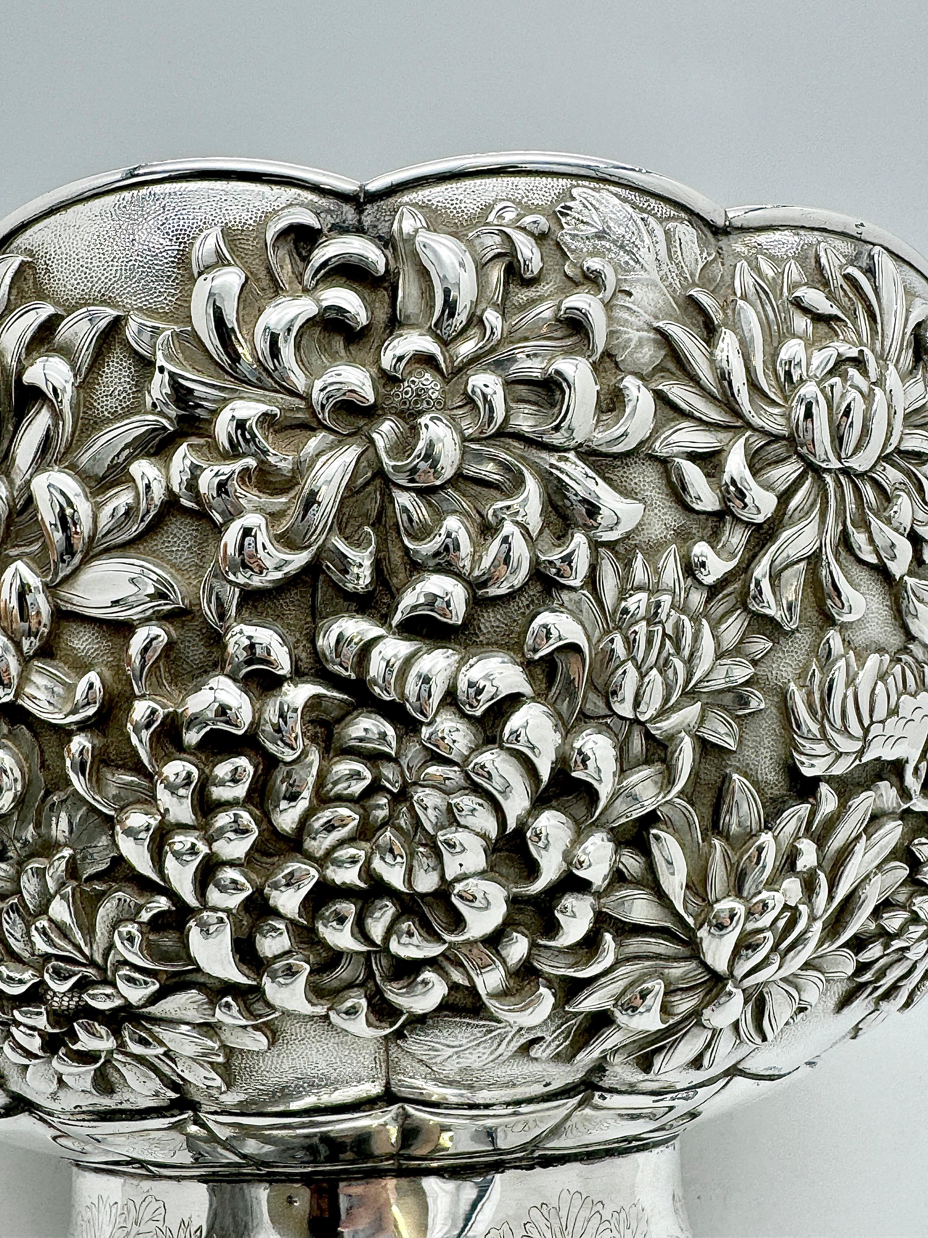 Ciotola d'argento giapponese in vendita 2