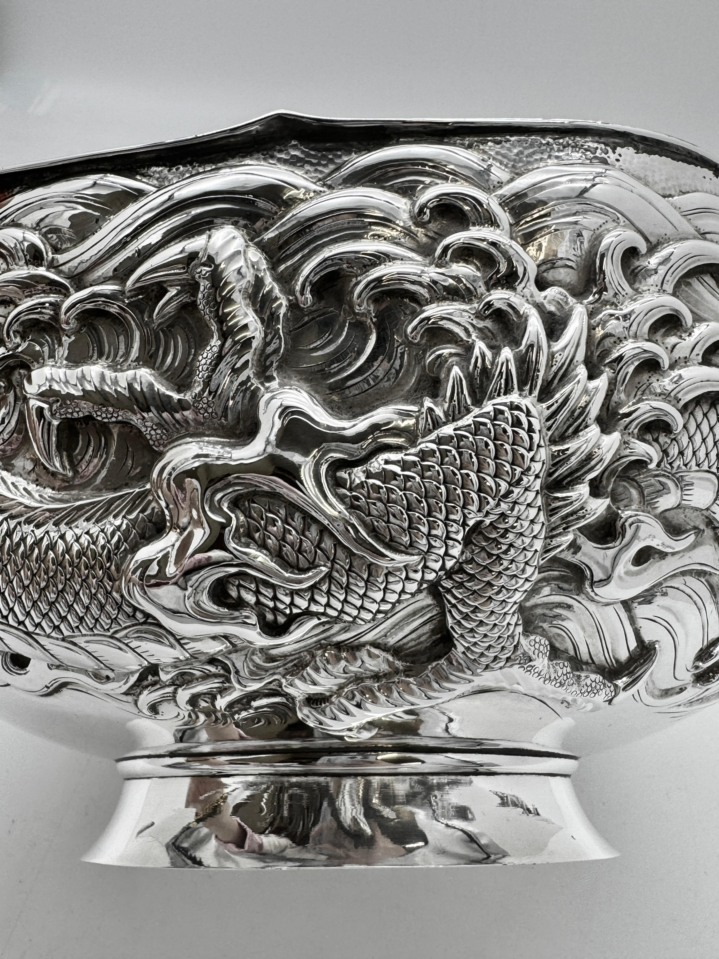 Japanese Silver Bowl For Sale 5