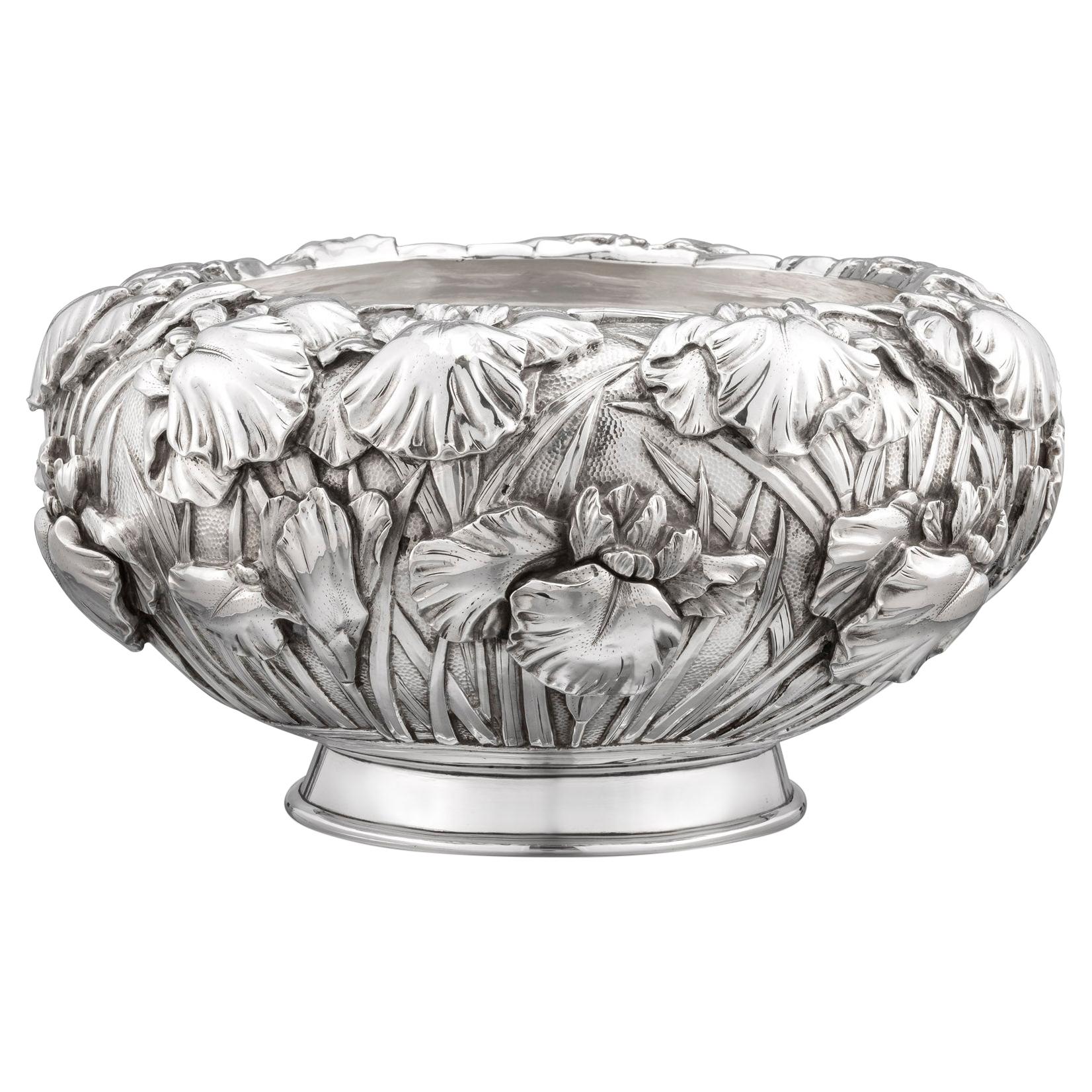 Japanese Silver Bowl For Sale