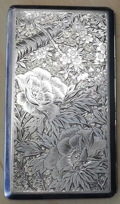 Japanese Silver Cigarette Case