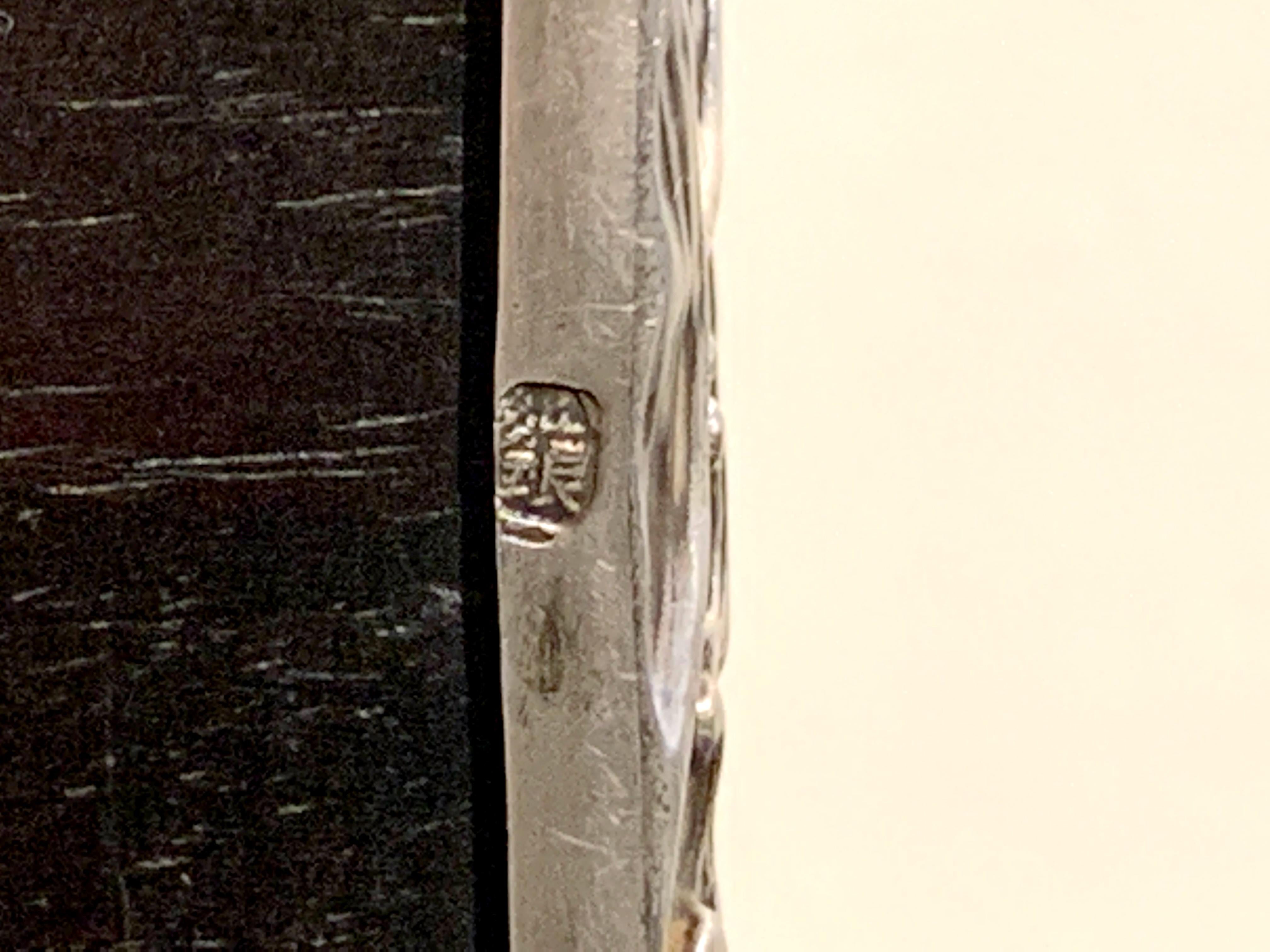 Japanese Silver Clad Hardwood Box with Dragon, Meiji Period, Japan 6