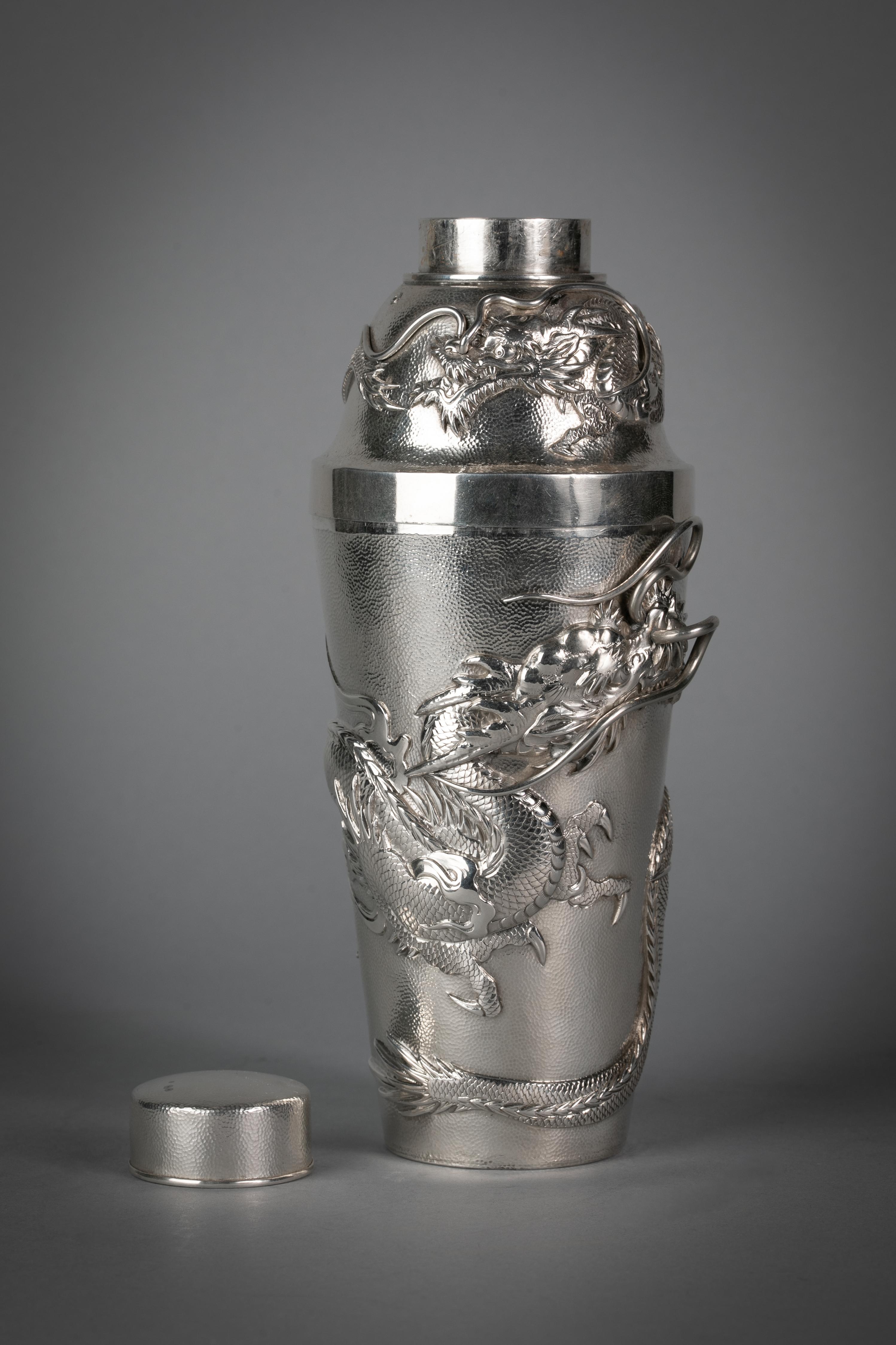 Japanese Silver Cocktail Service, circa 1910 For Sale 5