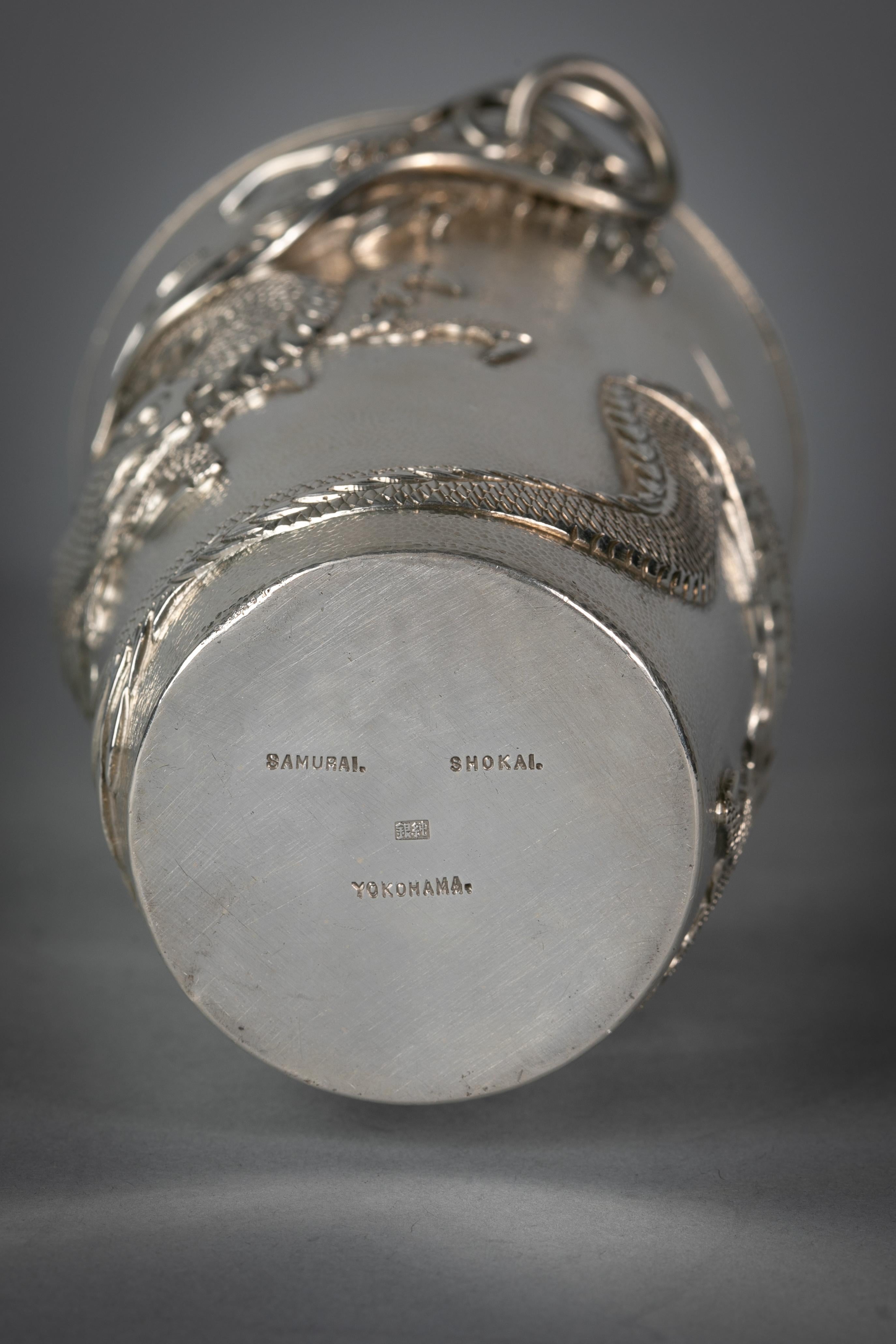 Japanese Silver Cocktail Service, circa 1910 For Sale 8