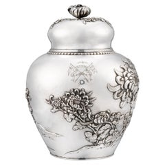 Japanese Silver Jar with Drexel Family Provenance