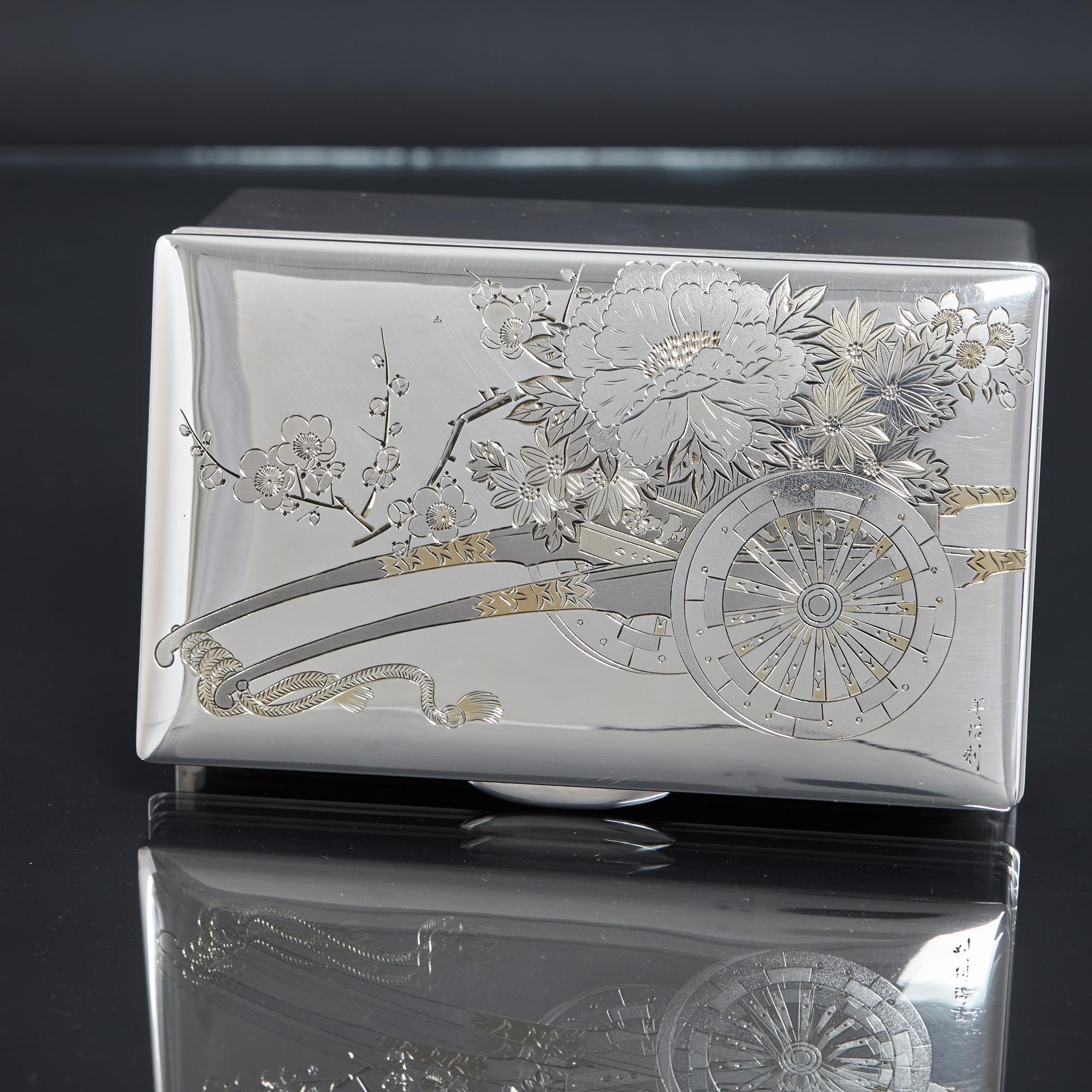 Japanese Silver Jewelry Box 1