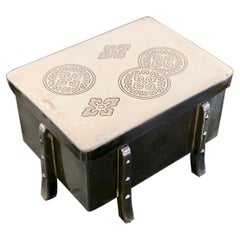 Japanese Silver Karabitsu Bonbonniere Box, Taisho Period, Japan