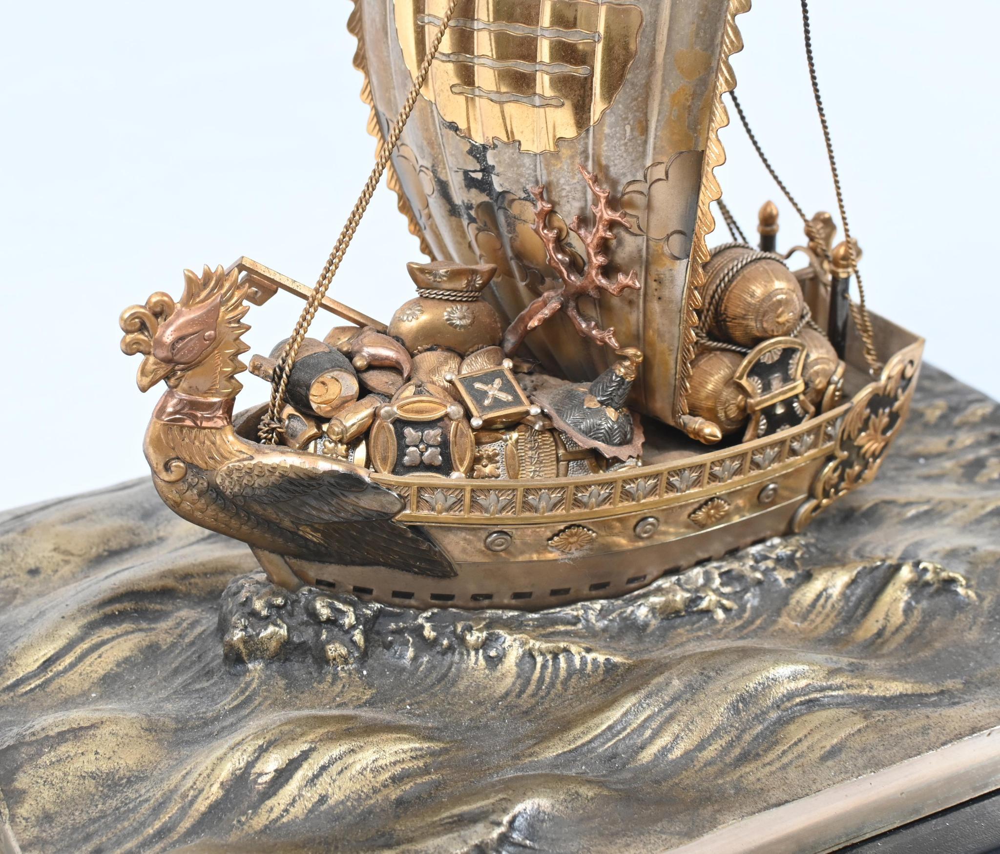 Piastra d'argento giapponese Seki Takehiko Nave del Tesoro Fortunata in vendita 5