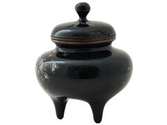 Japanese Silver Wire Cloisonne Enamel Censor Koro Attr Hayashi Kodenji