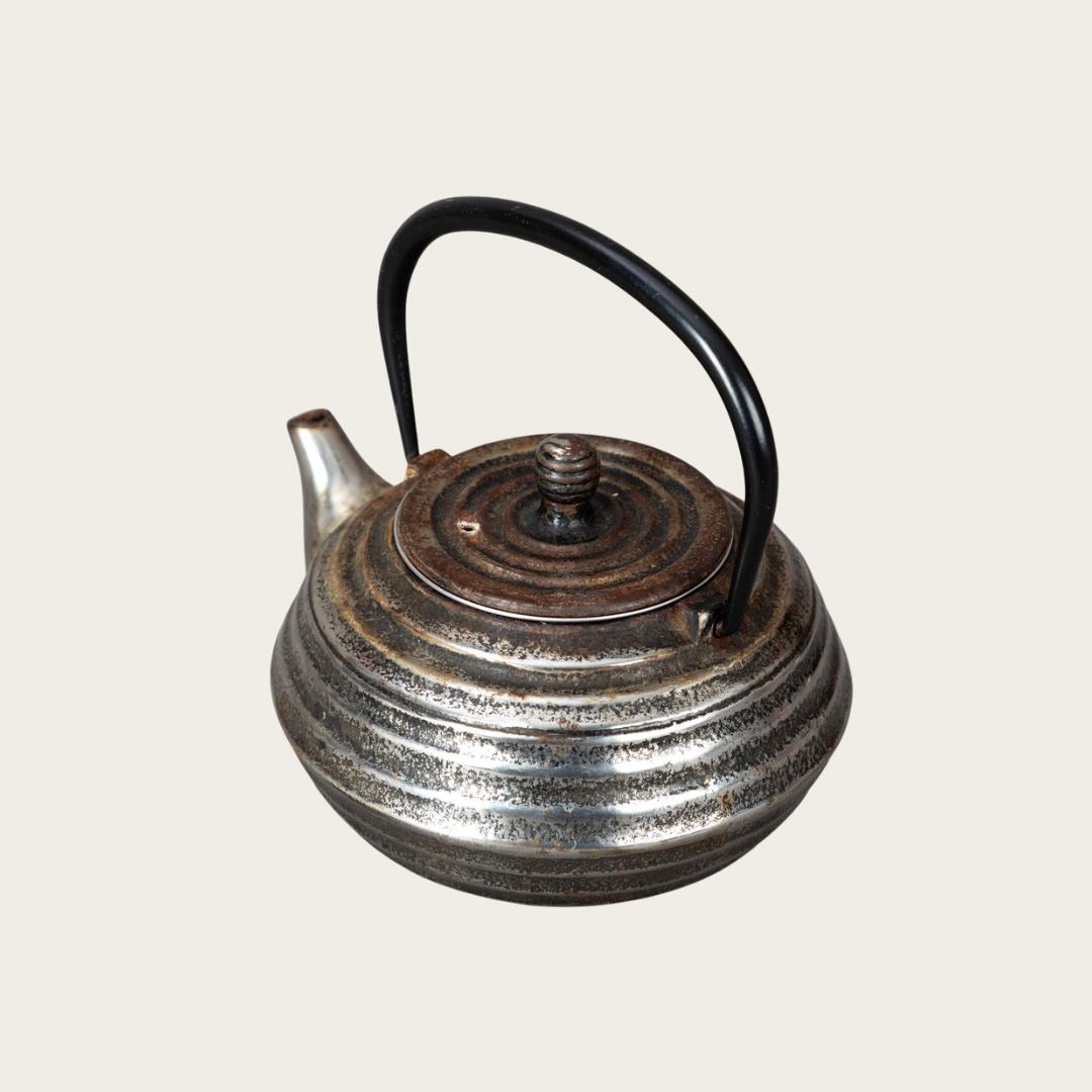 Théière japonaise en fer argenté Bon état - En vente à Brooklyn, NY