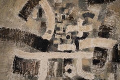 Japanese Single Panel Painting Formal Abstraction