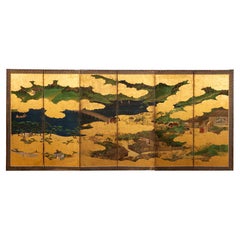 Biombo japonés de seis paneles