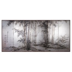 Japanese Six Panel Screen Bamboo Forest in Kyoto
