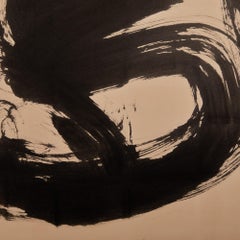 Japanese Six Panel Screen: Calligraphy reads Dancing Phoenix