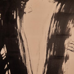 Japanese Six Panel Screen: Calligraphy reads Flying Dragon
