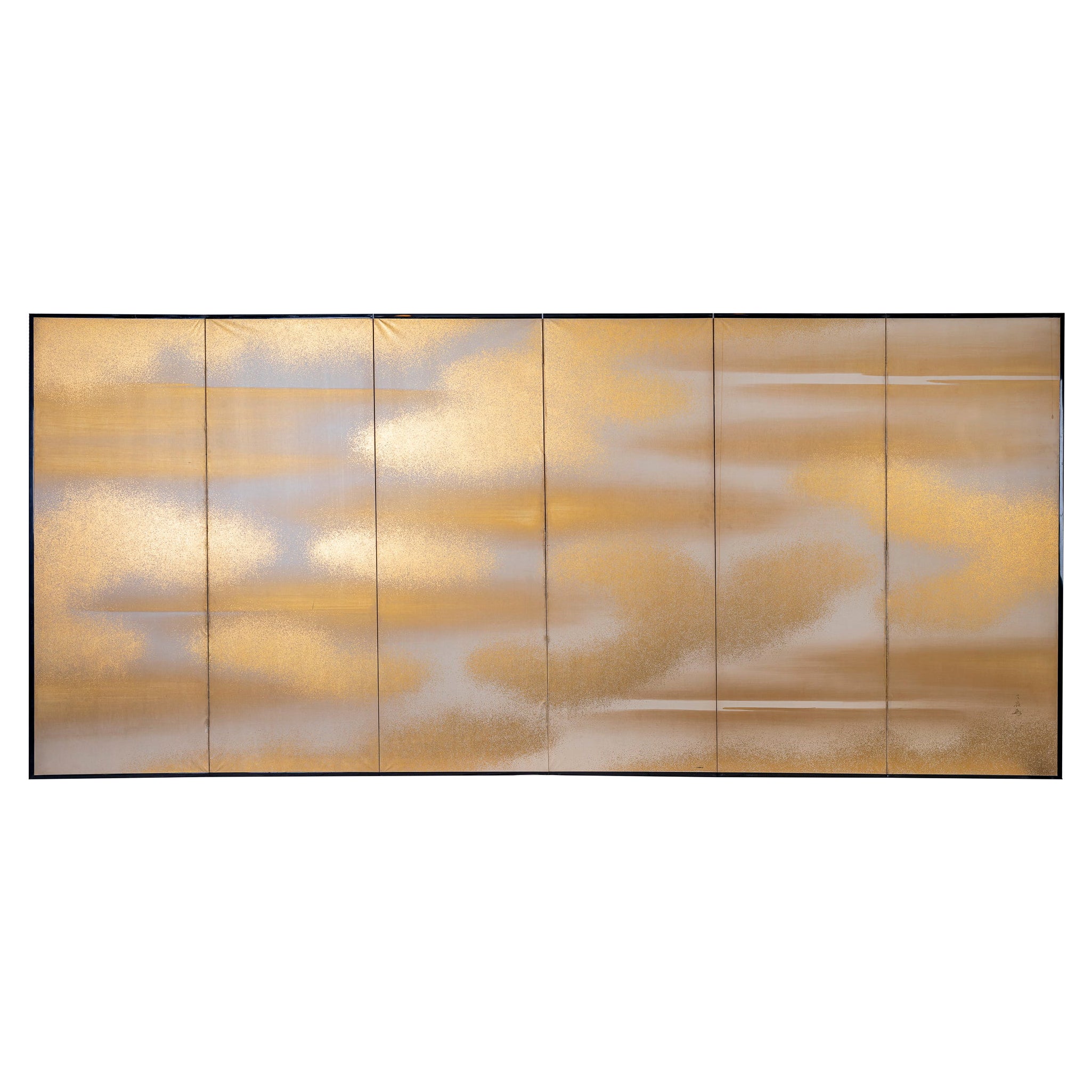 Japanese Six Panel Screen: Clouds of Golden Mist