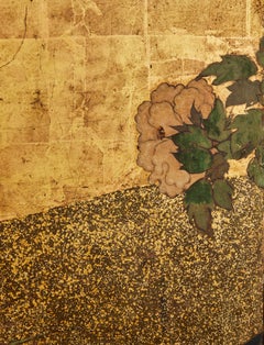 Japanese Six Panel Screen: Flower Garden in the Mist