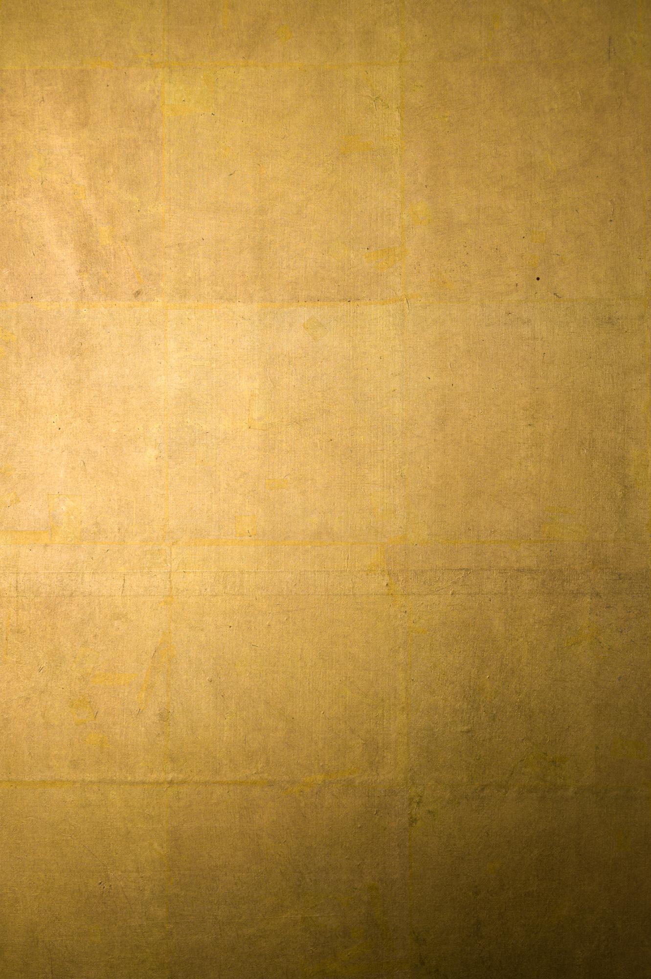 Japanese Six Panel Screen: Plain Gold Leaf, 'No Image' 1
