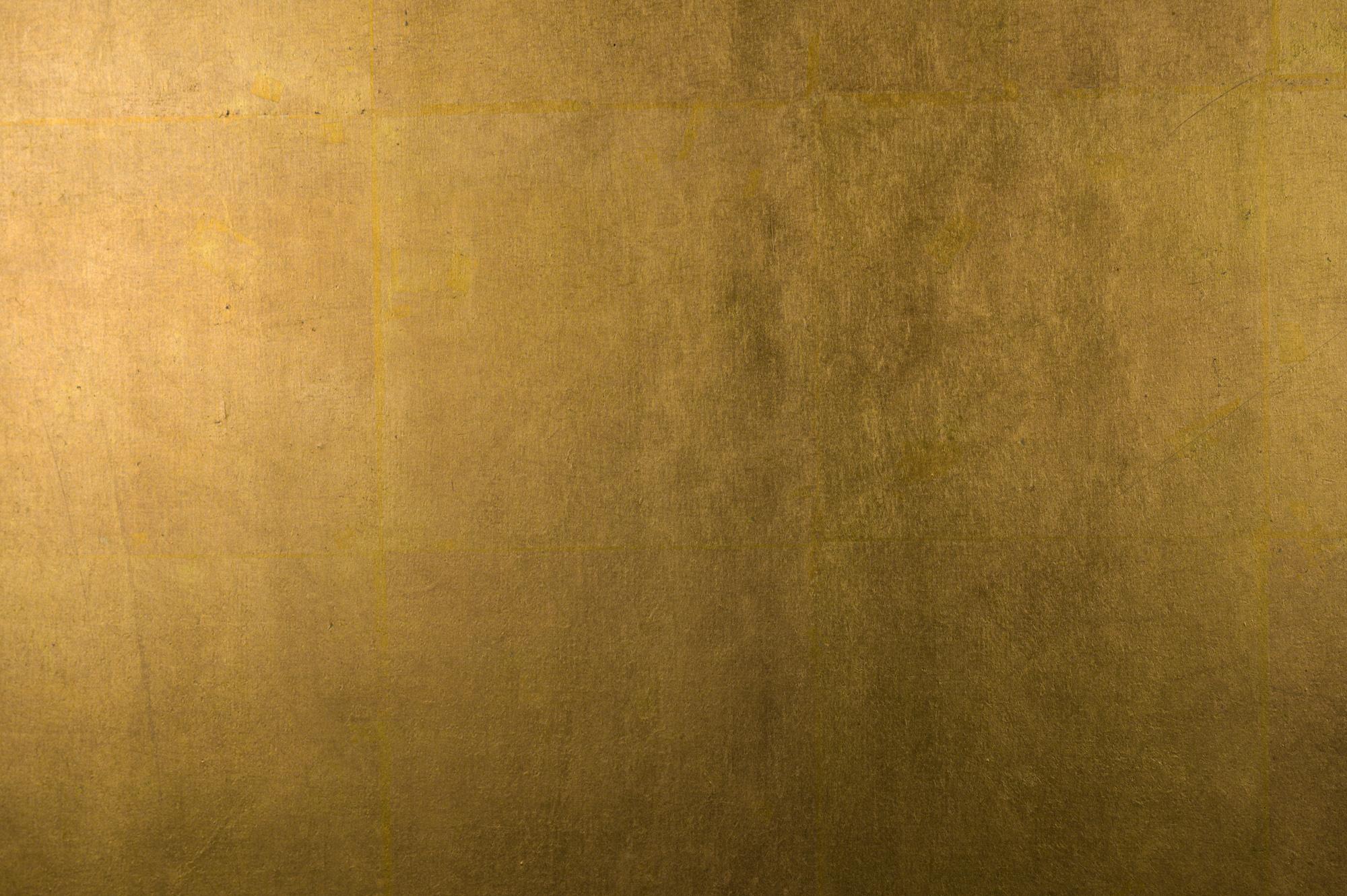 Japanese Six Panel Screen: Plain Gold Leaf, 'No Image' 3