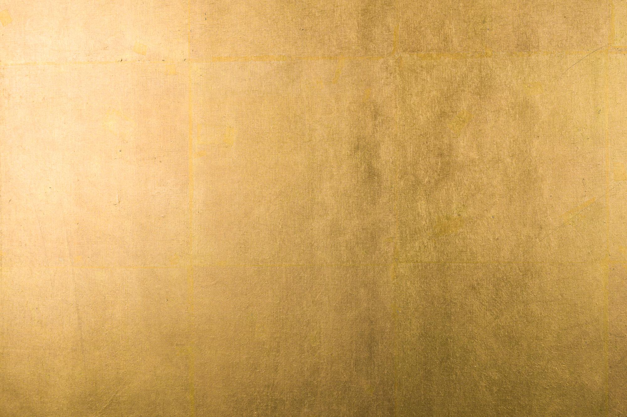 Japanese Six Panel Screen: Plain Gold Leaf, 'No Image' 4
