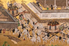 Japanese Six Panel Screen: Scenes in and Around Kyoto, 'Rakuchu Rakugai-Zu'
